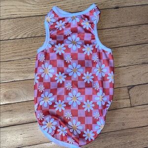 Floral Checkered Pet Jersey